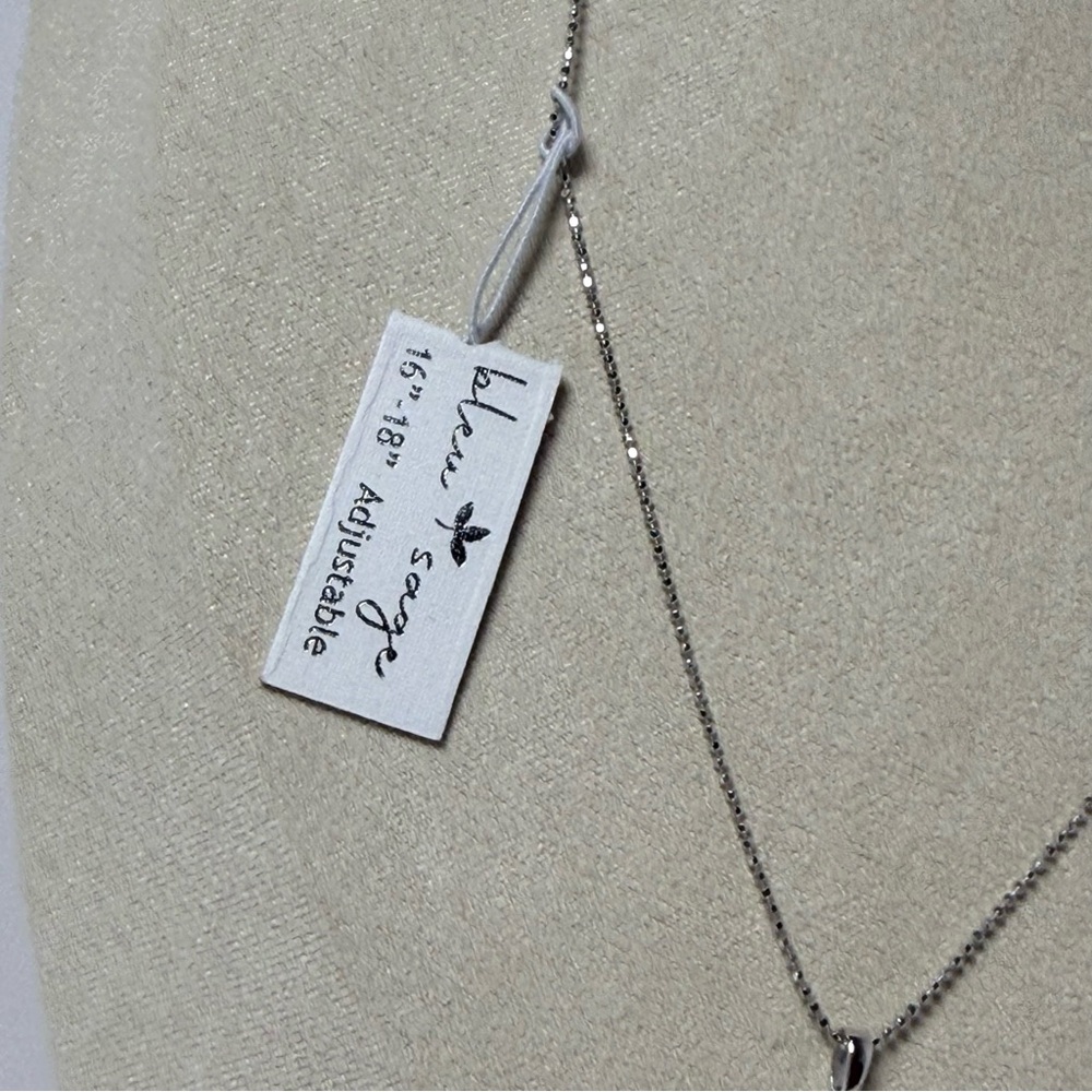 BLEU SAGE Sterling Silver 925 Scissor Necklace CZ Lobster Clasp Hairdresser Gift - Picture 5 of 9